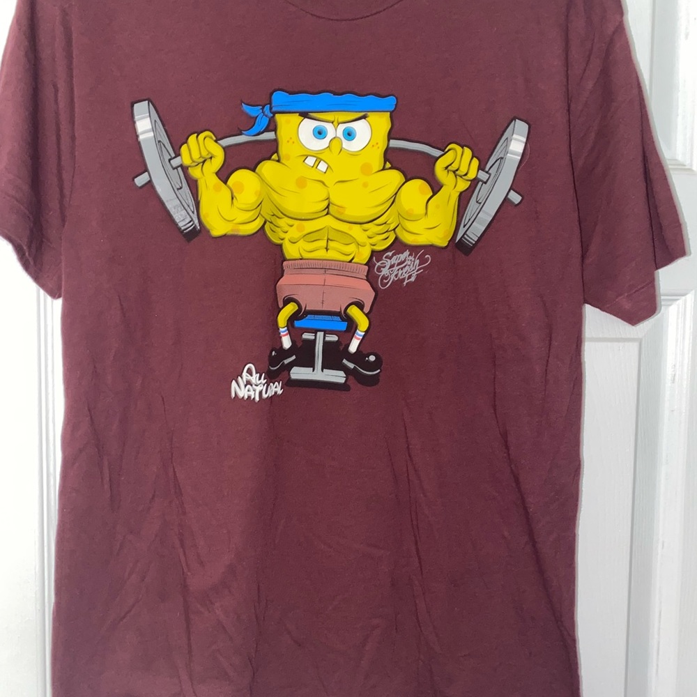 SuperFresh muscular Sponge Bob tshirt